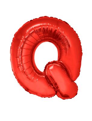 Folieballon 40" letter Q rood