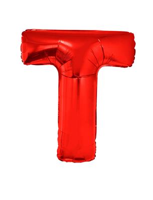 Folieballon 40" letter T rood