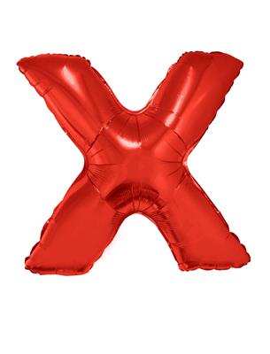 Folieballon 40" letter X rood