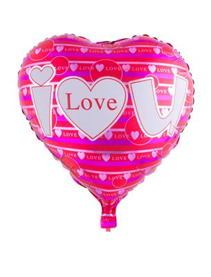 Folieballon 18" hart I Love You