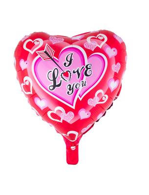 Folieballon 18" hart I love you