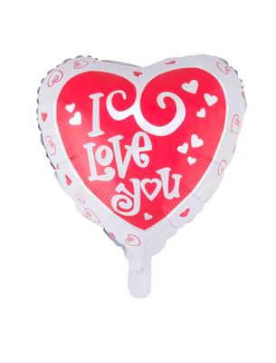 Folieballon 18" hart I Love You