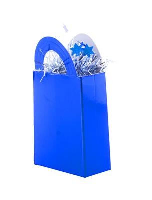 Ballongewicht geschenktasje blauw