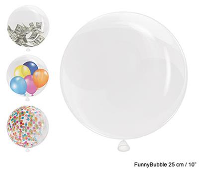 Bubbel ballon 10" transparant