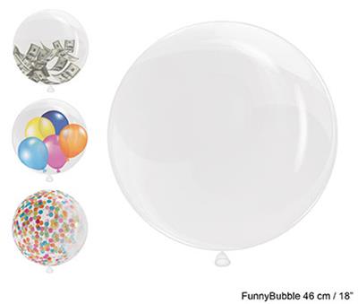 Bubbel ballon 18" transparant