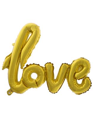 Folieballon 40" love goud