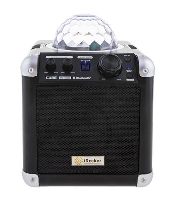 Sing cube 4 inch bluetooth speaker met disco licht