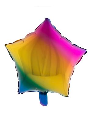 Folieballon 18" ster regenboog