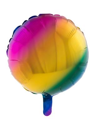 Folieballon 18" rond regenboog