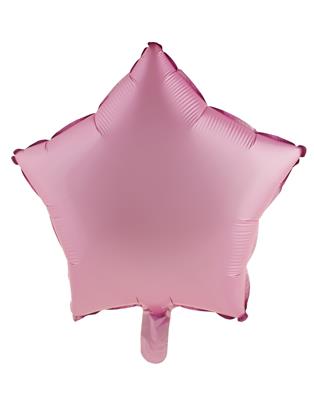 Folieballon 18" ster chroom roze