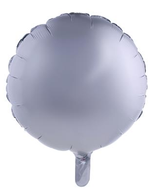 Folieballon 18" rond chroom zilver