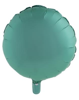 Folieballon 18" rond chroom groen