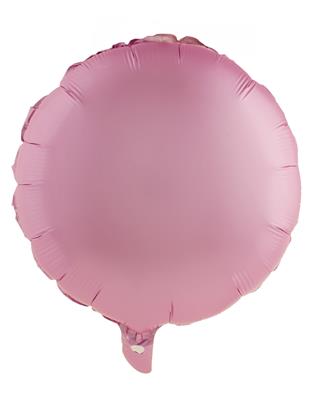 Folieballon 18" rond chroom roze