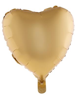 Folieballon 18" hart chroom goud