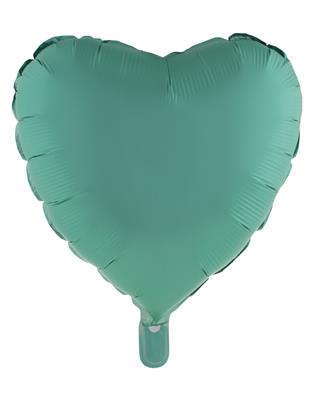 Folieballon 18" hart chroom groen