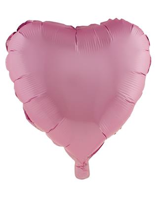 Folieballon 18" hart chroom roze