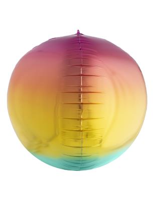 Folieballon 32" 3D bolvormig regenboog