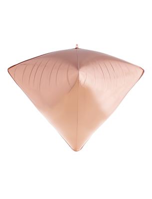 Folieballon 24" 3D diamant rosé