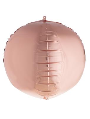 Folieballon 18" 3D bol vormig rosé