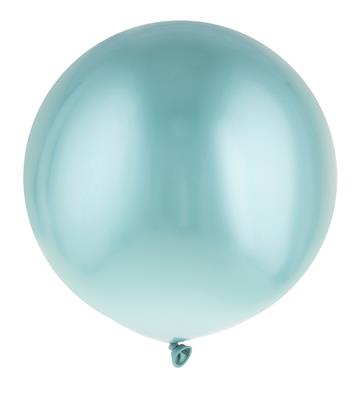 12 ronde ballonnen 13,8" chroom groen