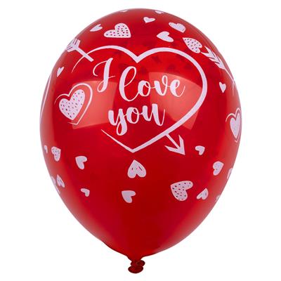 12 Latex ballonnen 12" I Love You