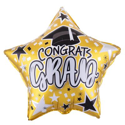 Folieballon 18" Congrats graduation ster