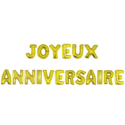 Ballonnenset 16" Joyeux Anniversaire