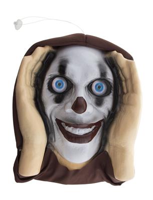 Raamdecoratie horror clown