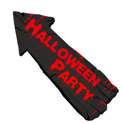 Wanddecoratie halloween party 50 cm