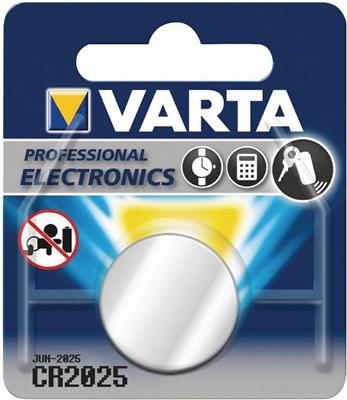 Varta CR2025 3V lithium knoopcel batterij