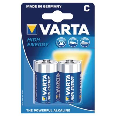 Varta High Energy alkaline LR14 1.5V batterijen