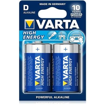 Varta High Energy alkaline LR20 1.5V batterijen