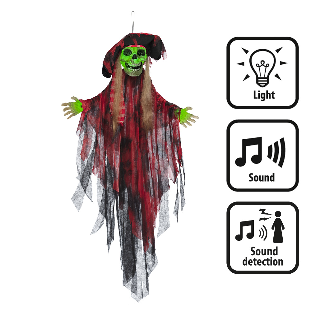 Hangdecoratie Miss Ghost Pirate (160 cm)