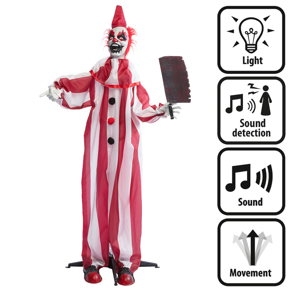 Staande decoratie Clown Chuckles (170 cm)