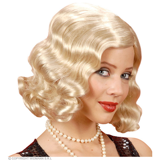 pruik, roaring 20s blond