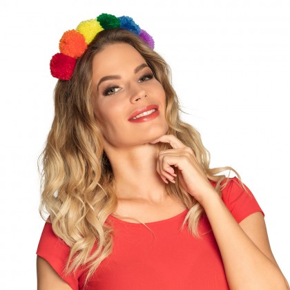 St. Tiara Pompon regenboog