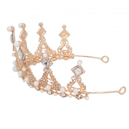 Metalen tiara Royal Elizabeth