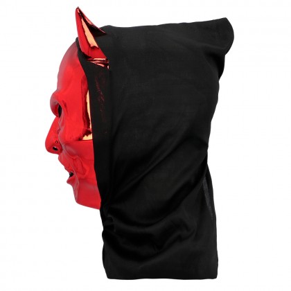 St. Gezichtsmasker Verblindende duivel met kap rood