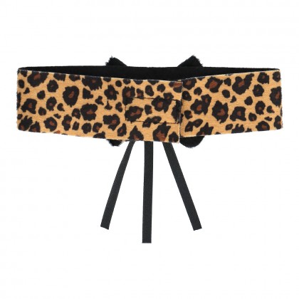 Set Cute Leopard (Diadeem, choker, 2 armbanden, staart)