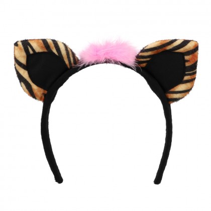 Set Sweet Tiger (Diadeem, choker, 2 armbanden, staart)