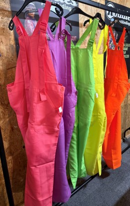 Tuinbroek neon kleur