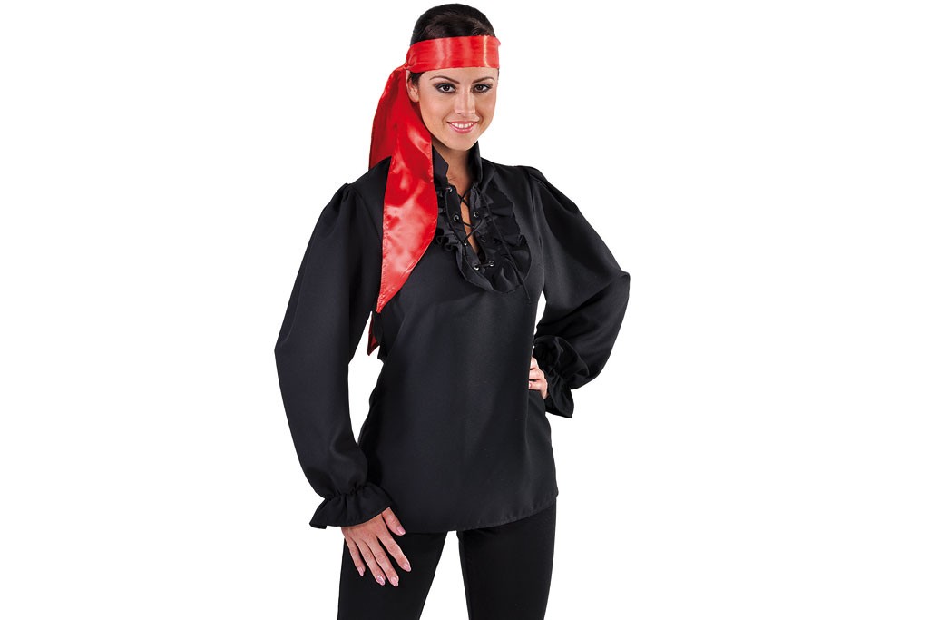 nicht Voorzien servet Koop Piraten blouse dames zwart | Robbies Feestkleding